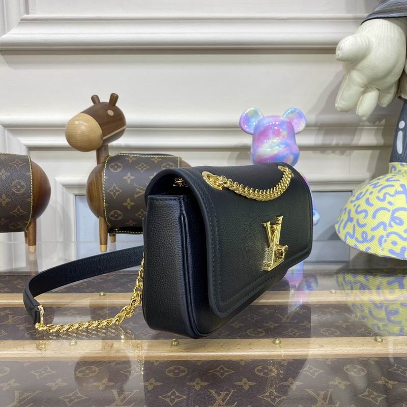 Inspired Handbags, AA+ Quality 100% Genuine Leather Classic Flap Medium Quilted Lambskin Black Gold, 18X 1 1X 5cm BL 4 Colour