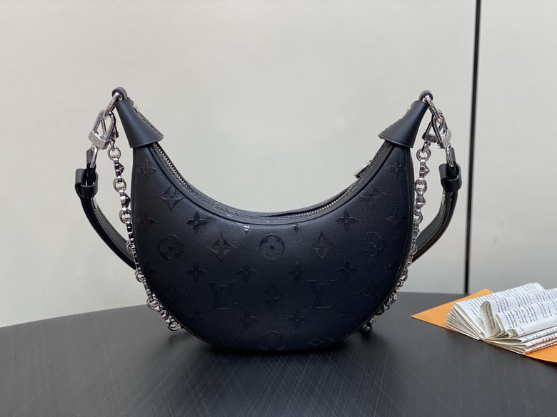 Inspired Handbags, AA+ Quality 100% Genuine Leather Classic Flap Medium Quilted Lambskin Black Gold, 18X 1 1X 5cm BL 4 Colour