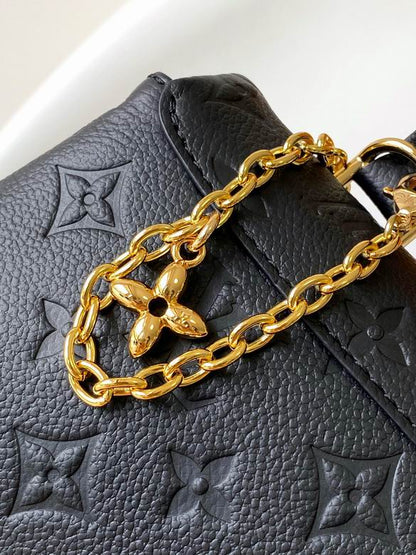 Louis vuitton Handbags, AA+ Quality 100% Genuine Leather Classic Flap Medium Quilted Lambskin Black Gold, 18X 1 1X 5cm BL 4 Colour