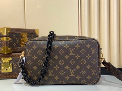 Inspired Handbags, AA+ Quality 100% Genuine Leather Classic Flap Medium Quilted Lambskin Black Gold, 18X 1 1X 5cm BL 4 Colour