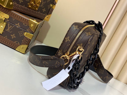 Inspired Handbags, AA+ Quality 100% Genuine Leather Classic Flap Medium Quilted Lambskin Black Gold, 18X 1 1X 5cm BL 4 Colour