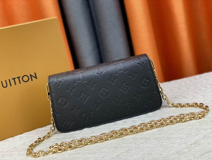 Louis Vuitton Handbags, AA+ Quality 100% Genuine Leather Classic Flap Medium Quilted Lambskin Black Gold, 18X 1 1X 5cm BL 4 Colour