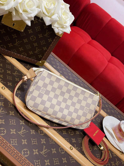 Louis Vuitton Handbags, AA+ Quality 100% Genuine Leather Classic Flap Medium Quilted Lambskin Black Gold, 18X 1 1X 5cm BL 4 Colour