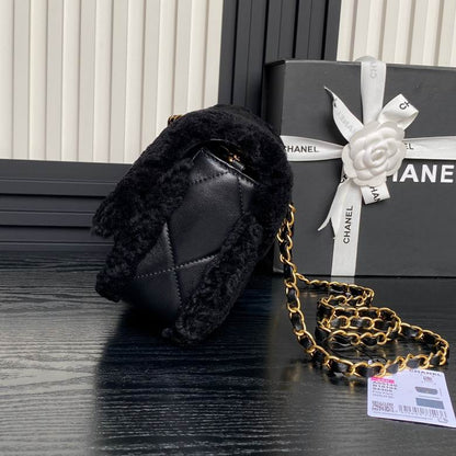 Chanel Inspired Handbags, AA+ Quality 100% Genuine Leather Classic Flap Medium Quilted Lambskin Black Gold, 18X 1 1X 5cm BL 4 Colour for chanel hand bag